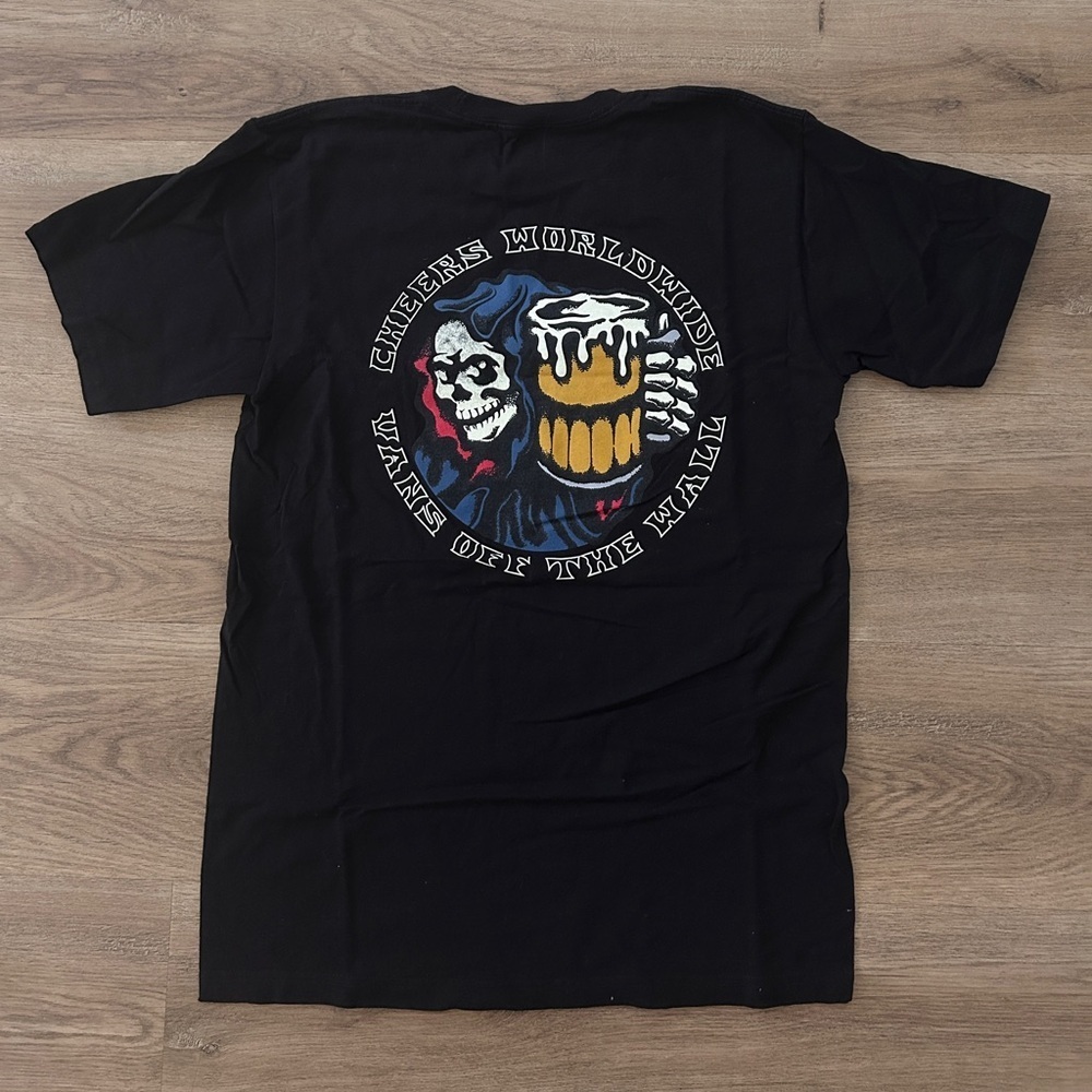 Vans off The Wall Cheers Men’s T-shirt- EUC